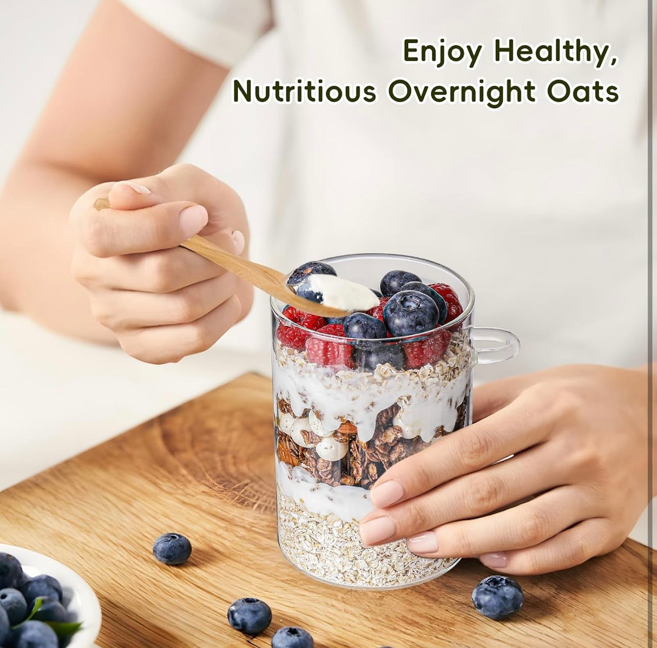 TidyLiving™ Glass Meal Prep Jar Set with Bamboo Lids & Spoons