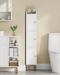 TidyLiving™ Slim Bathroom Storage Cabinet – 3-Door Freestanding Narrow Linen & Toilet Organizer