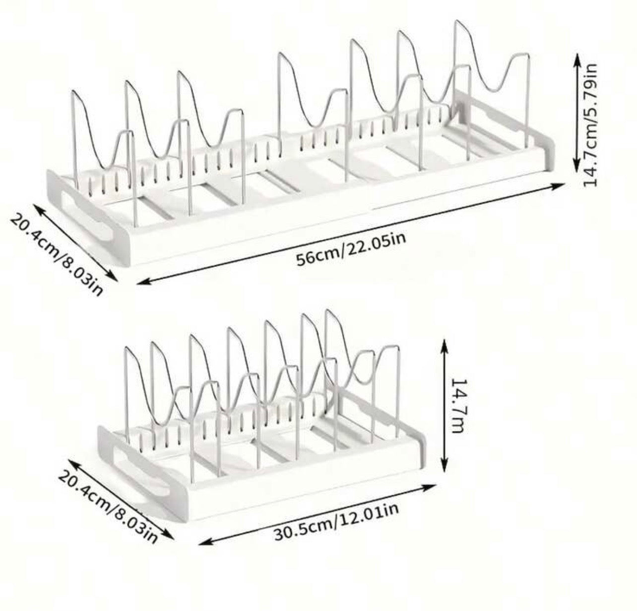 TidyLiving™ Expandable Pot & Lid Organizer Rack