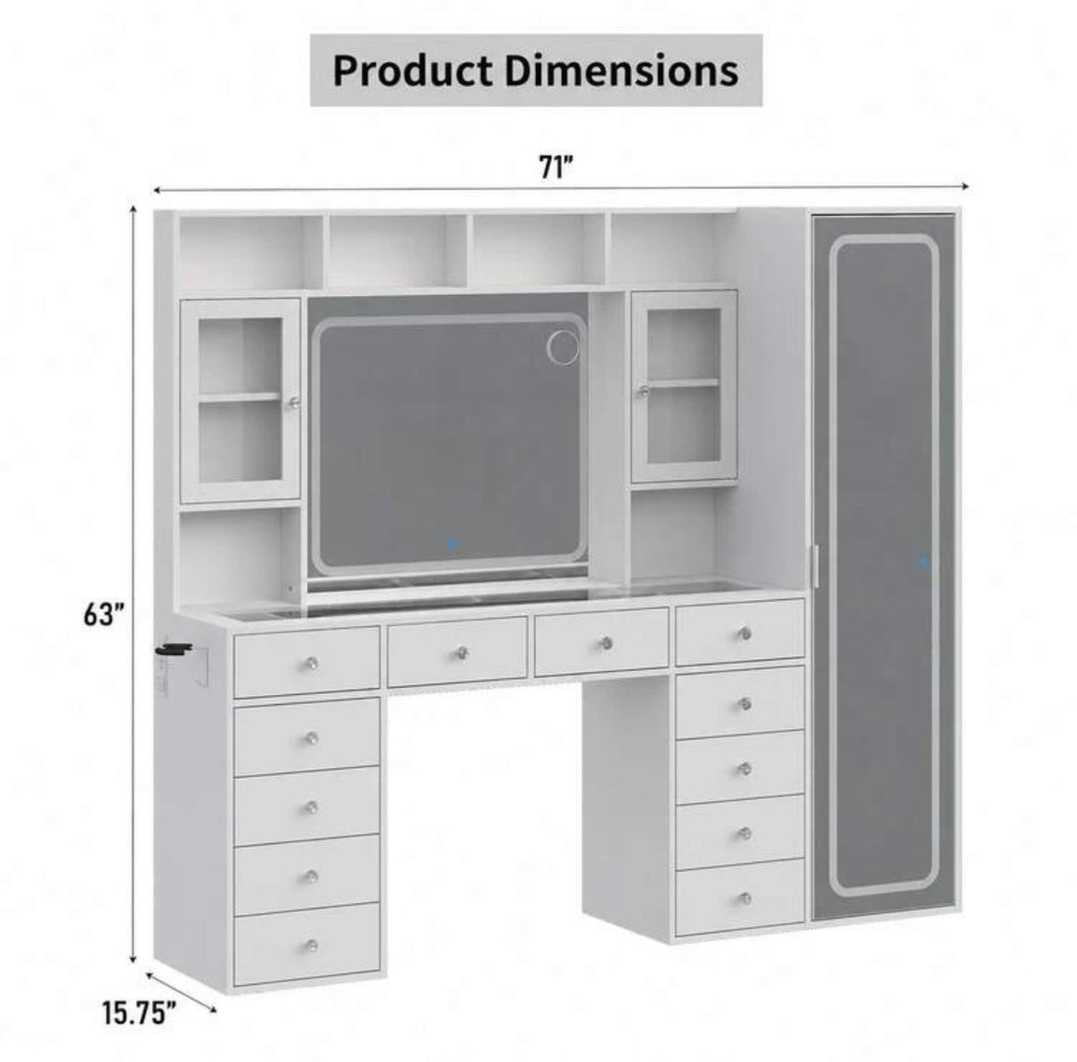 [VARIANT: Glass Cabinets — White]