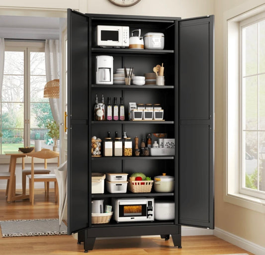 TidyLiving™ Metal Storage Cabinet with Double Doors & Adjustable Shelves