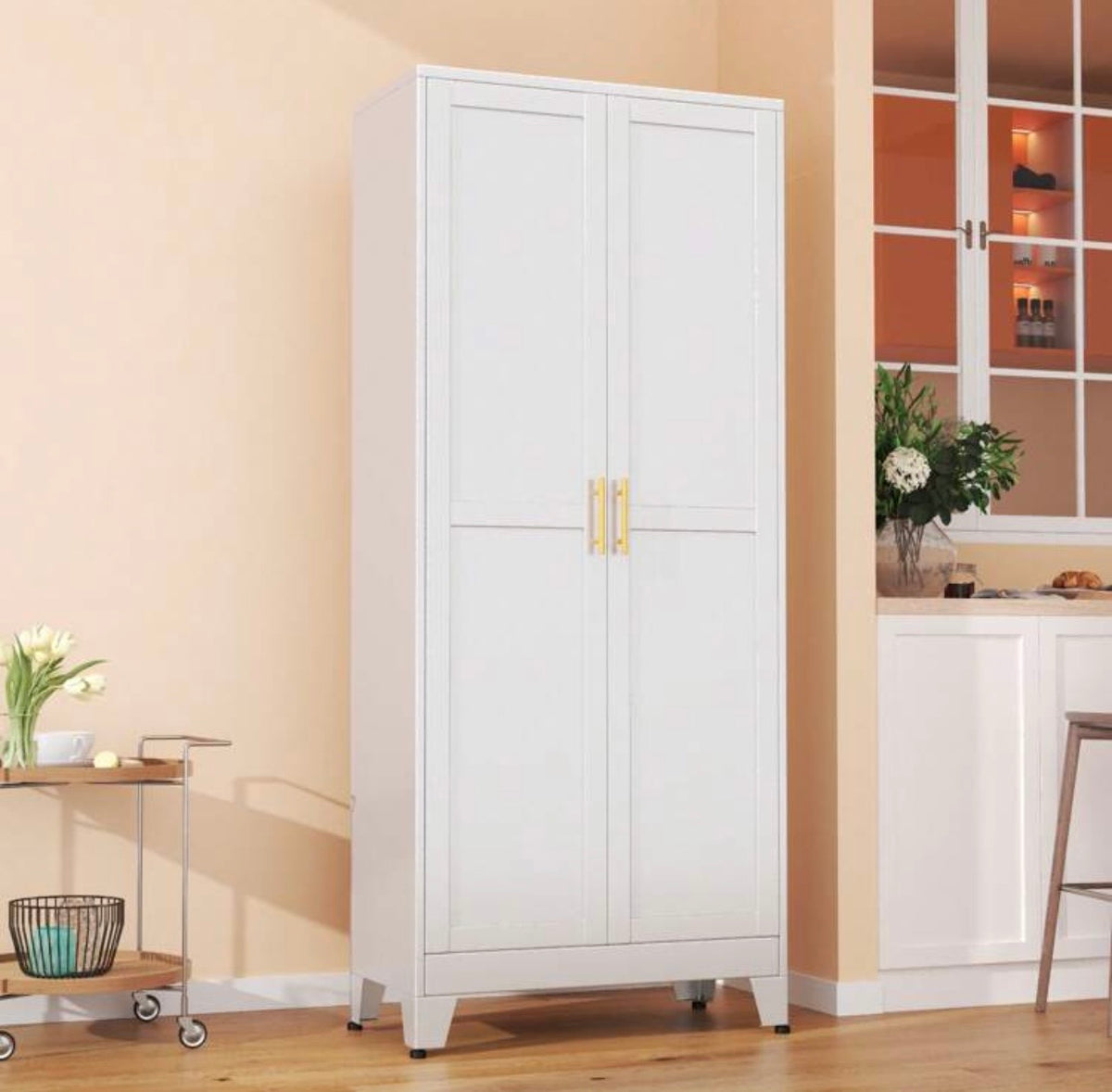 TidyLiving™ Metal Storage Cabinet with Double Doors & Adjustable Shelves