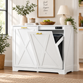 TidyLiving™ Double Tilt-Out Trash Can Cabinet with Concealed Storage