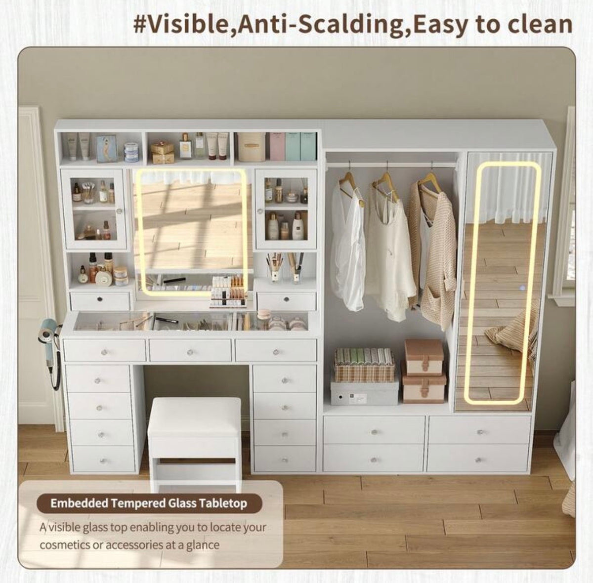 [VARIANT: Wardrobe Storage — White]