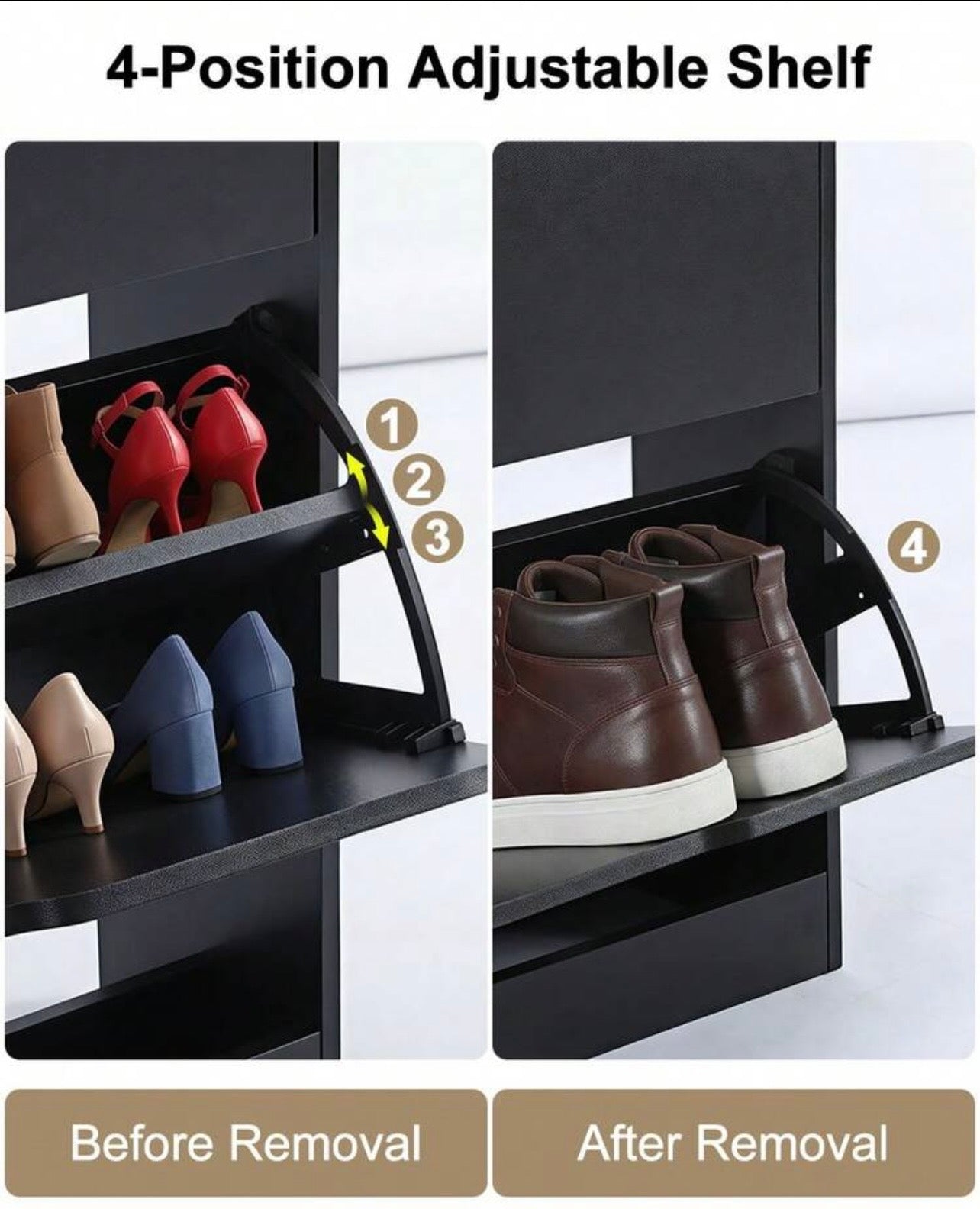 TidyLiving™ Slim Flip-Door Shoe Cabinet