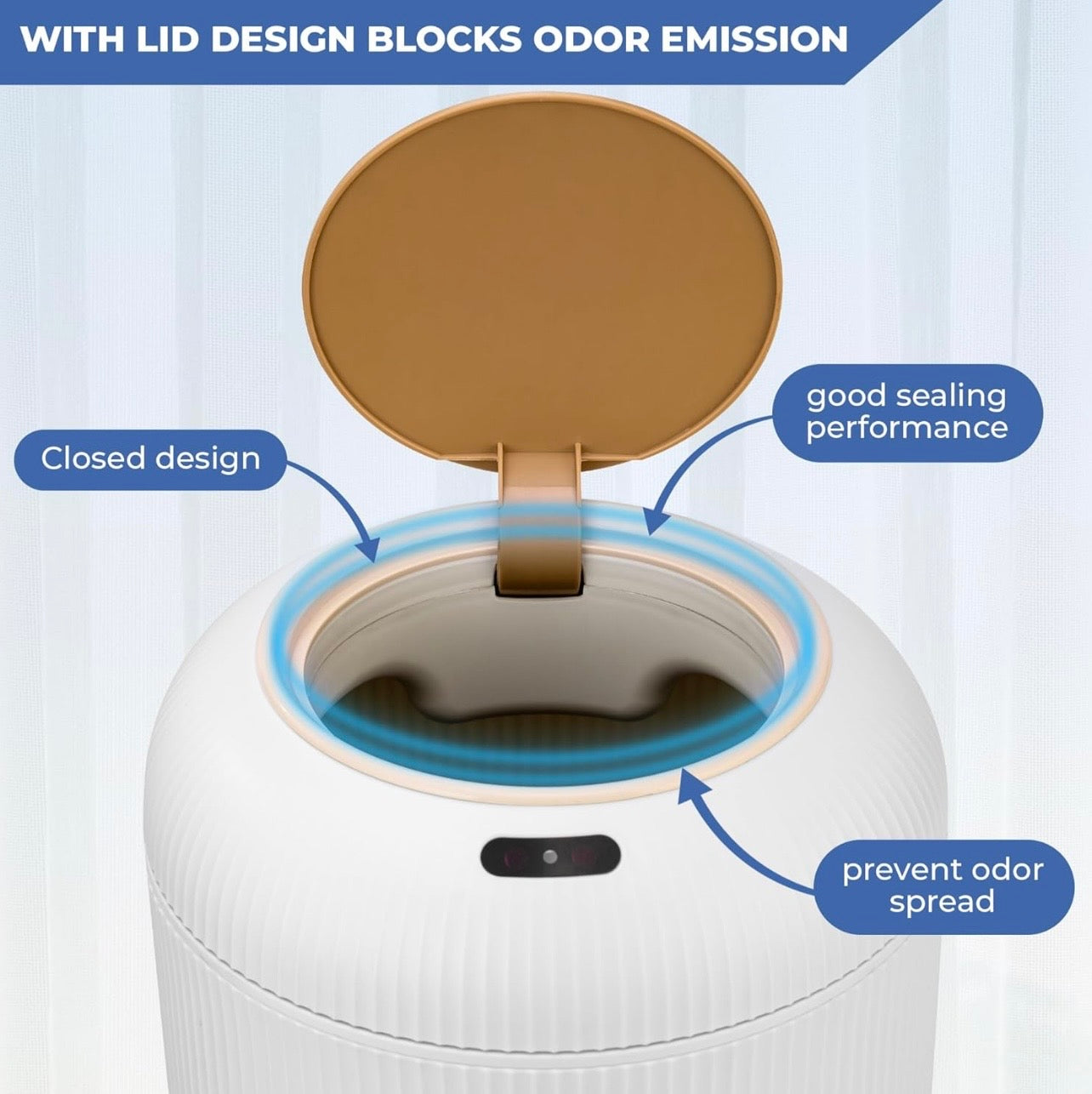 TidyLiving™ Touchless Motion Sensor Trash Can – Smart Automatic Waste Bin