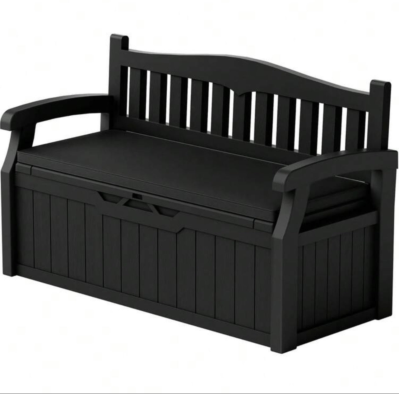 TidyLiving™ Outdoor Storage Bench – 80 Gallon Lockable Patio Storage Seat