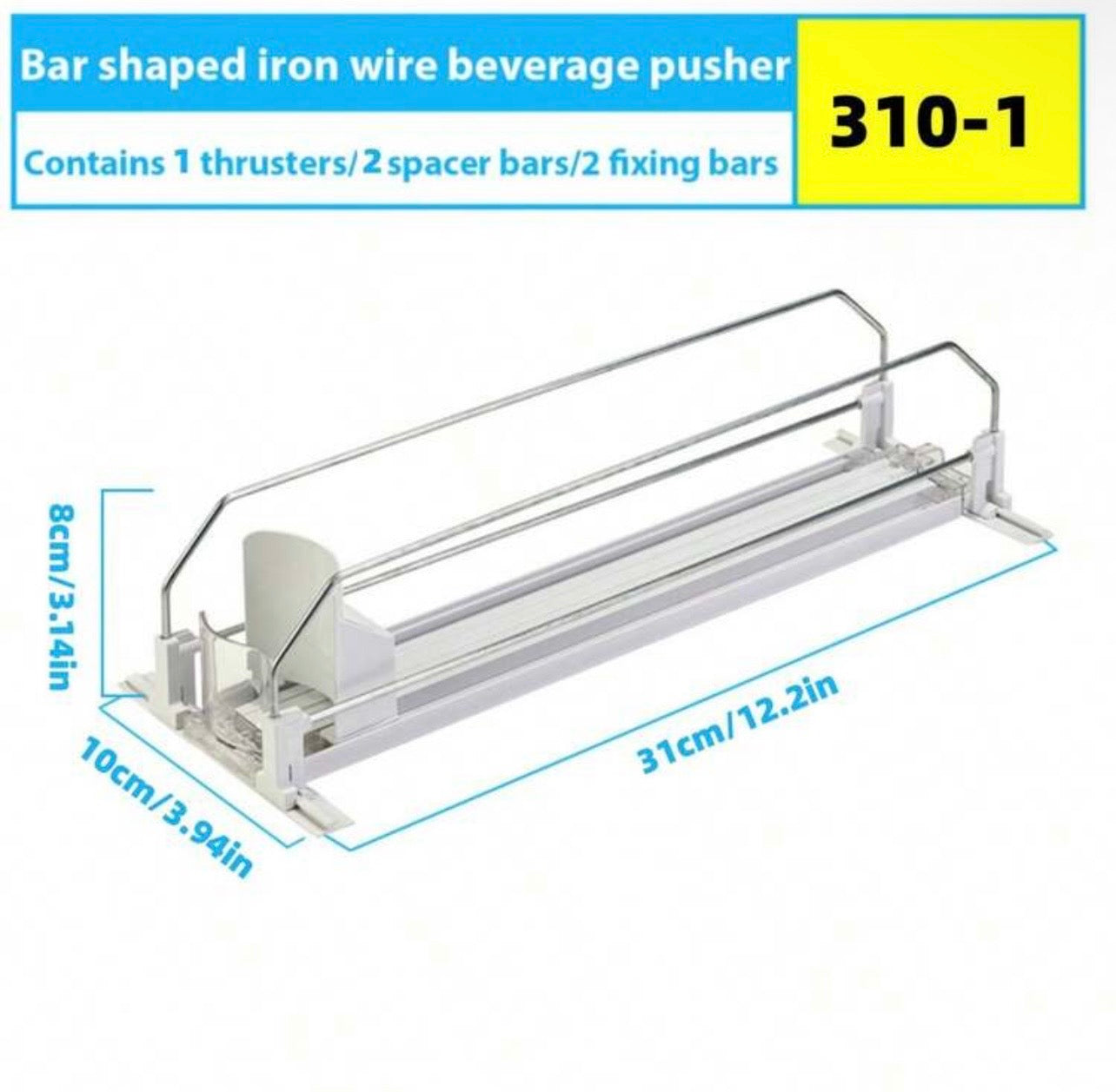 TidyLiving™ Auto-Glide Fridge Can Organizer & Beverage Dispenser