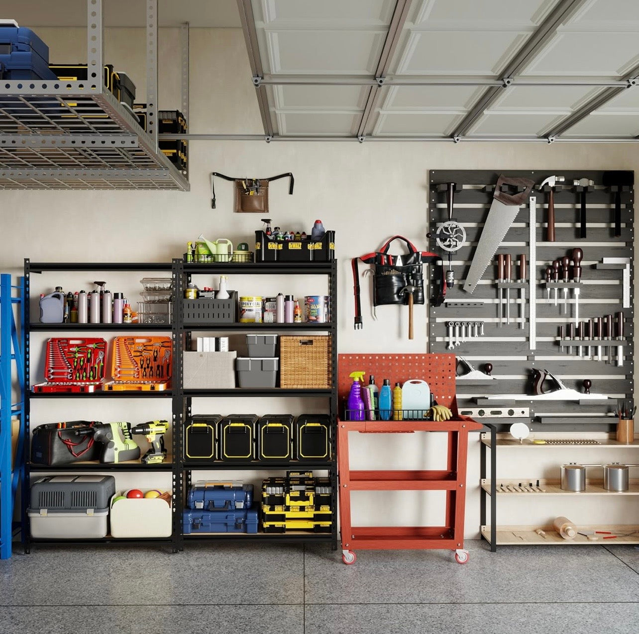 TidyLiving™ Heavy Duty Storage Rack (60” / 72”) – 5 Tier Adjustable Shelving