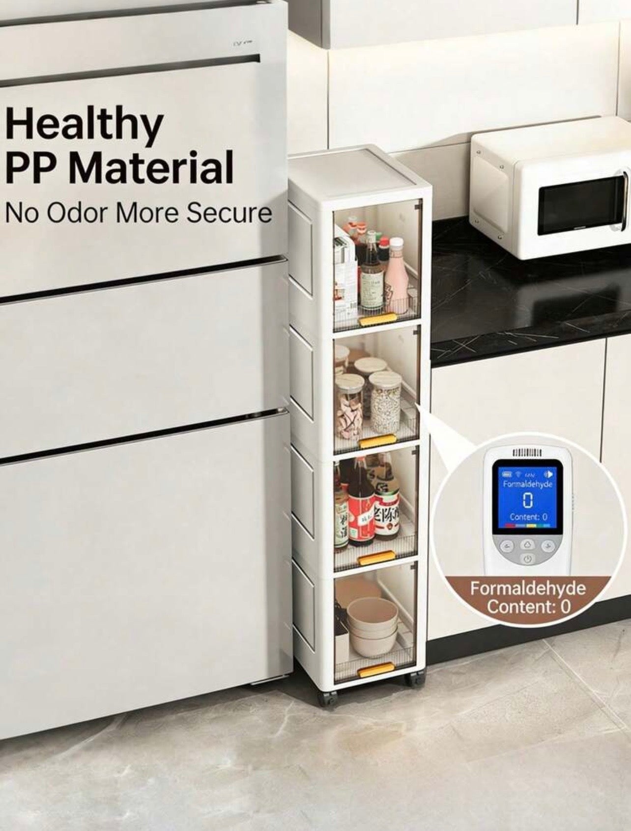 TidyLiving™ Ultra-Slim Rolling Storage Cabinet