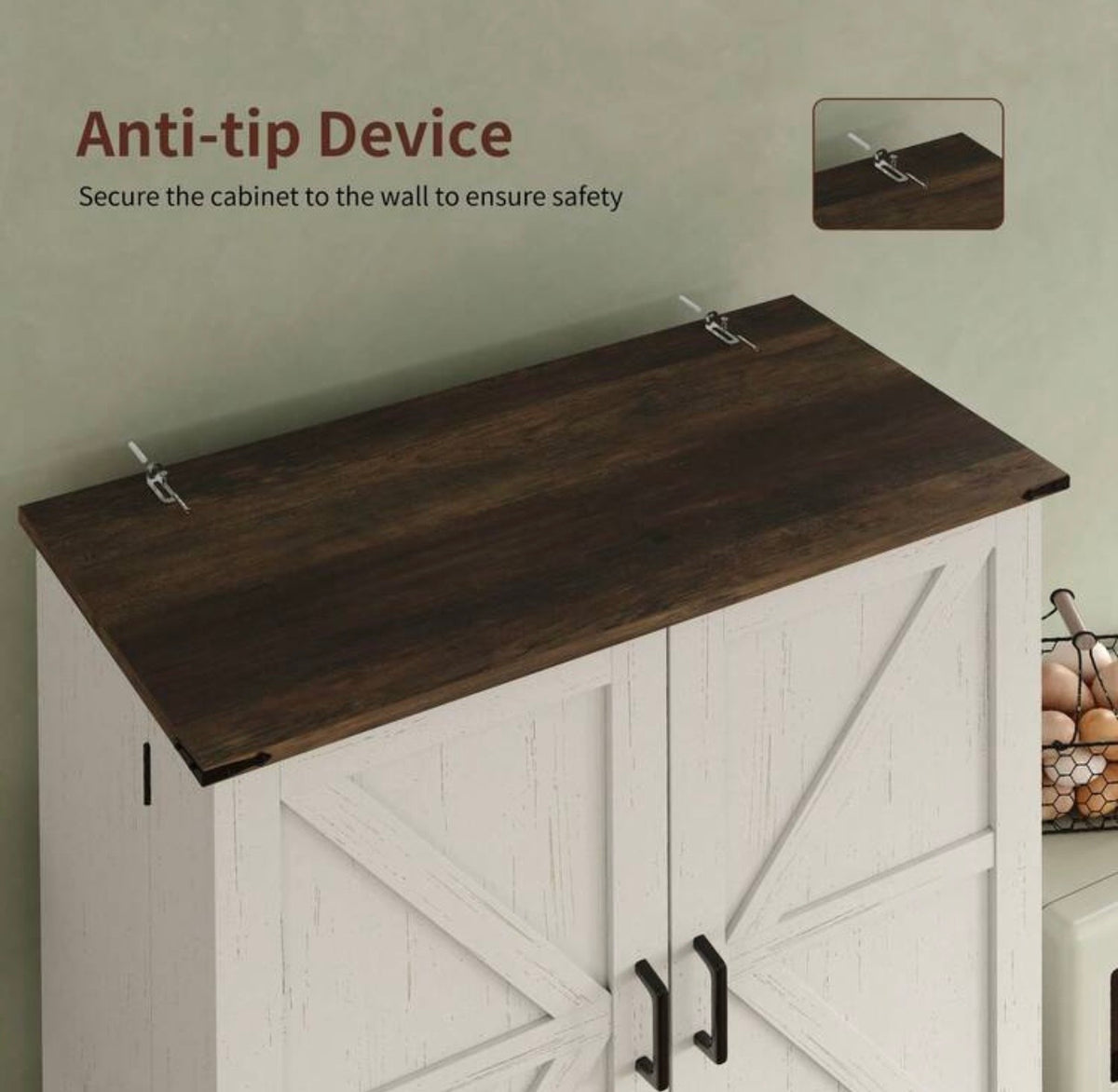 TidyLiving™ 72" Grand Pantry Storage Cabinet with 8 Door Shelves & Drawer