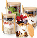 TidyLiving™ Glass Meal Prep Jar Set with Bamboo Lids & Spoons