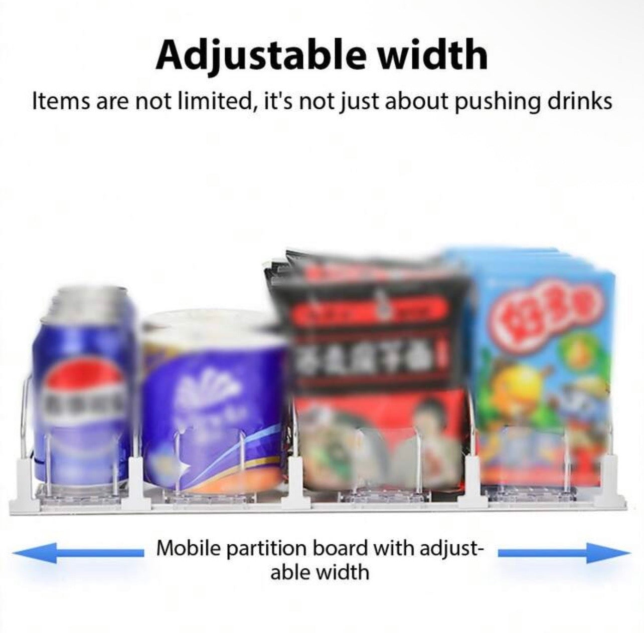 TidyLiving™ Auto-Glide Fridge Can Organizer & Beverage Dispenser