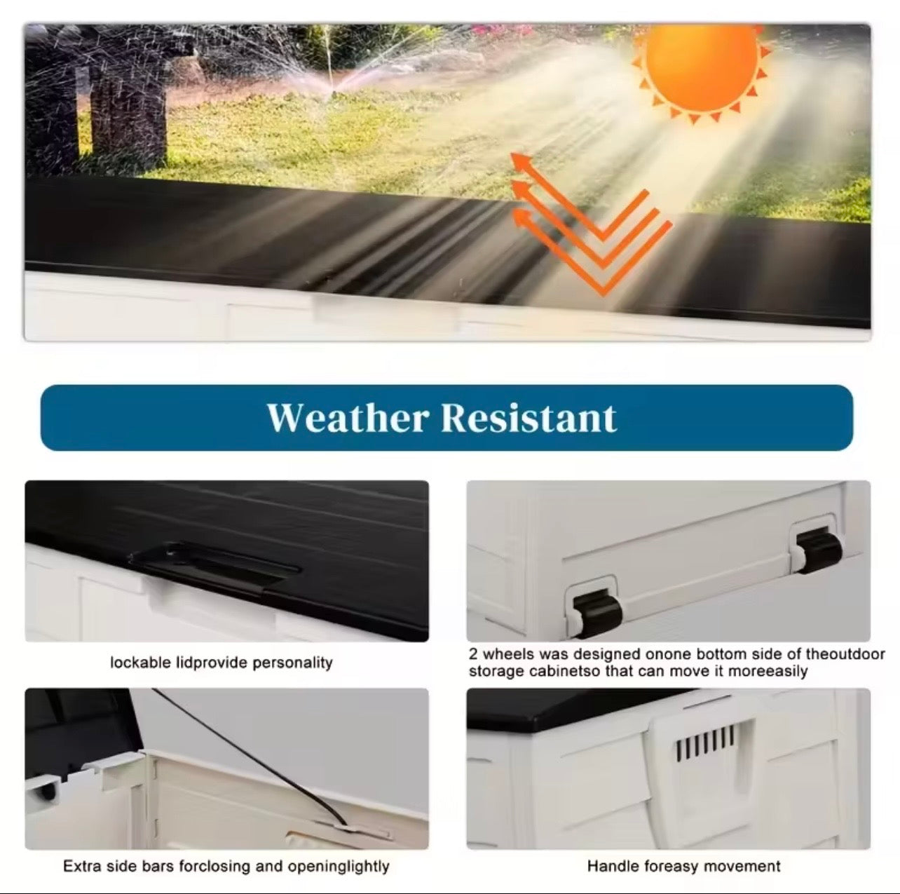 TidyLiving™ Outdoor Storage Box – Lockable, Weather-Resistant (35 / 75 Gallon)