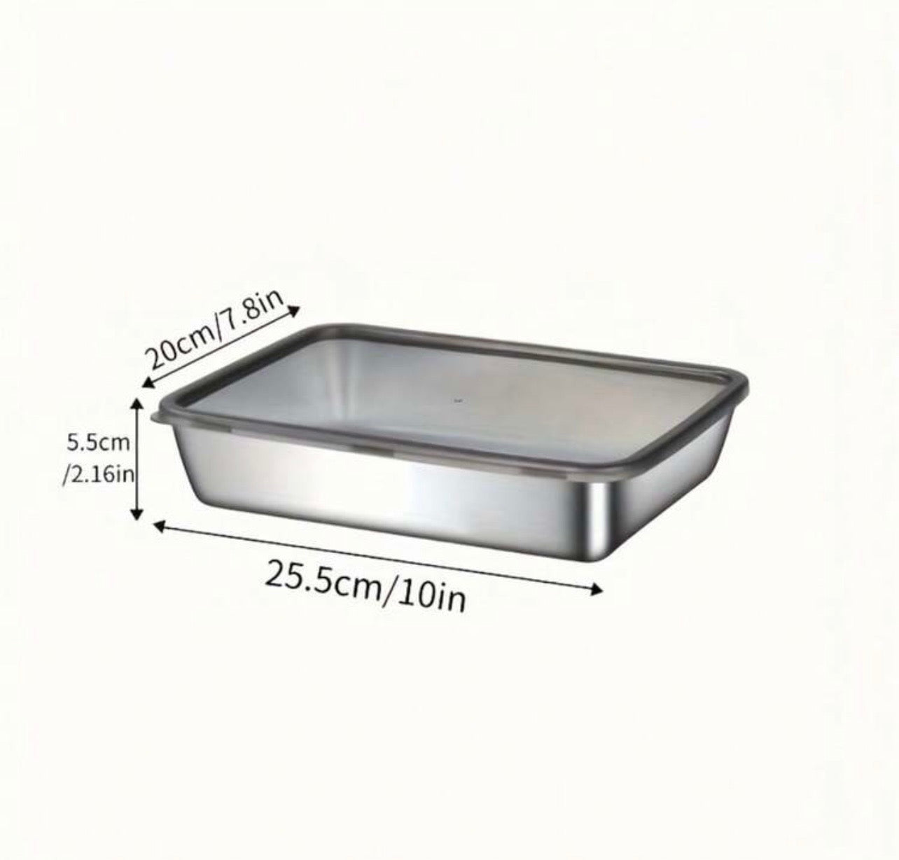 TidyLiving™ Stainless Steel Meal Prep & Food Storage Container Set (3-Piece)