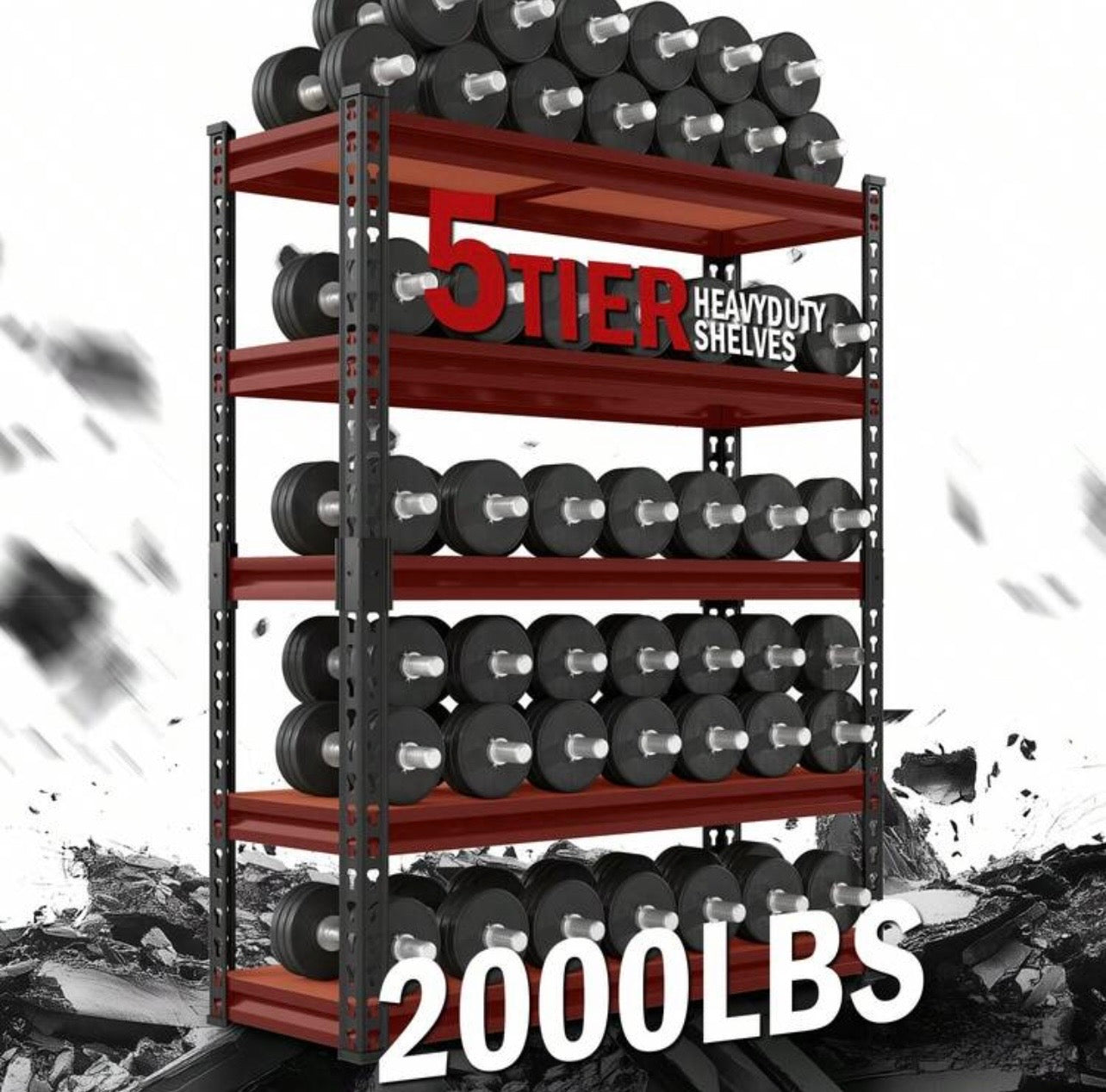TidyLiving™ Heavy-Duty Adjustable Metal Storage Shelving Unit