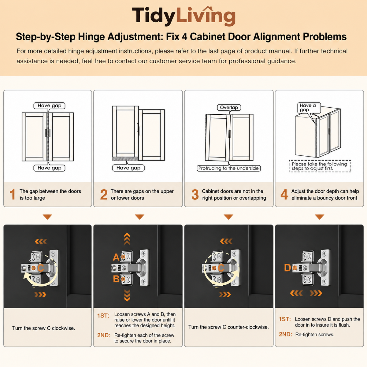TidyLiving™ Farmhouse Kitchen Pantry & Storage Hutch with Charging Station