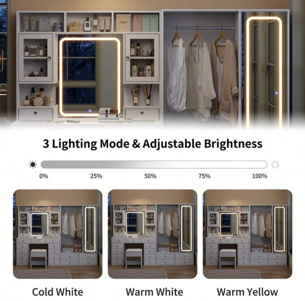 [VARIANT: Wardrobe Storage — White]