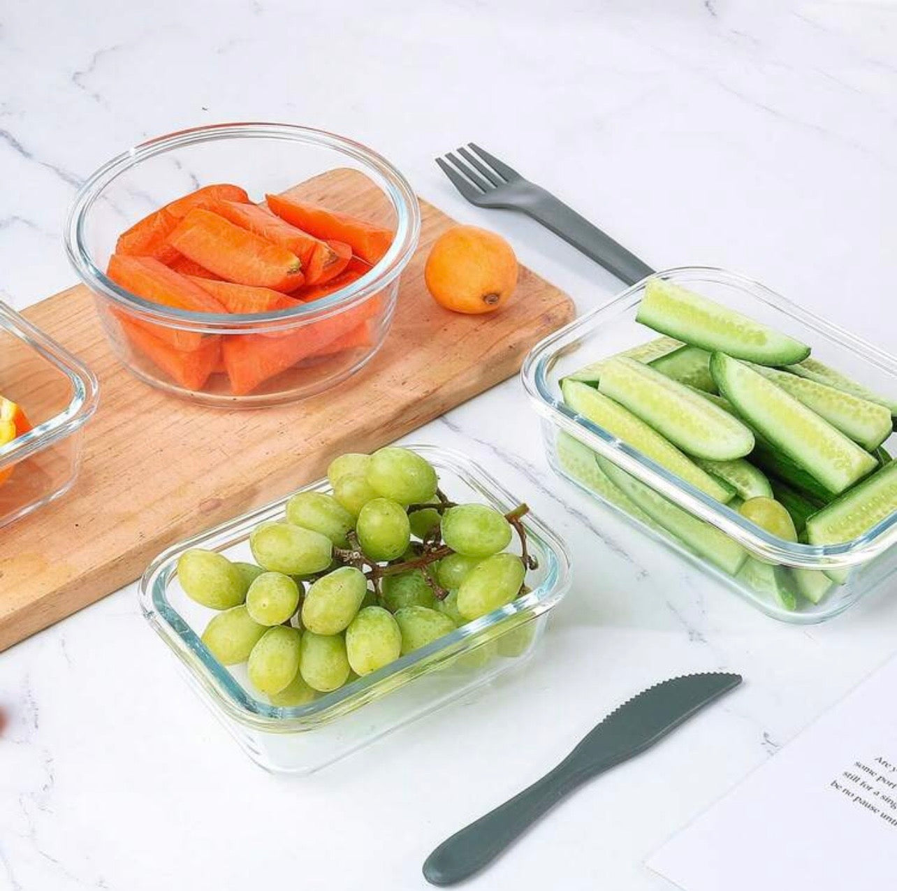 TidyLiving™ 32-Piece Borosilicate Glass Food Storage Container Set