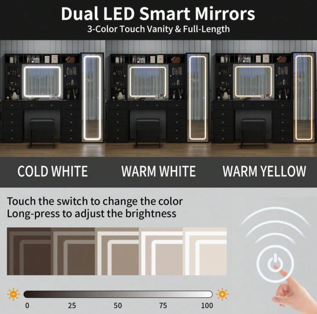 [VARIANT: Glass Cabinets — Black]