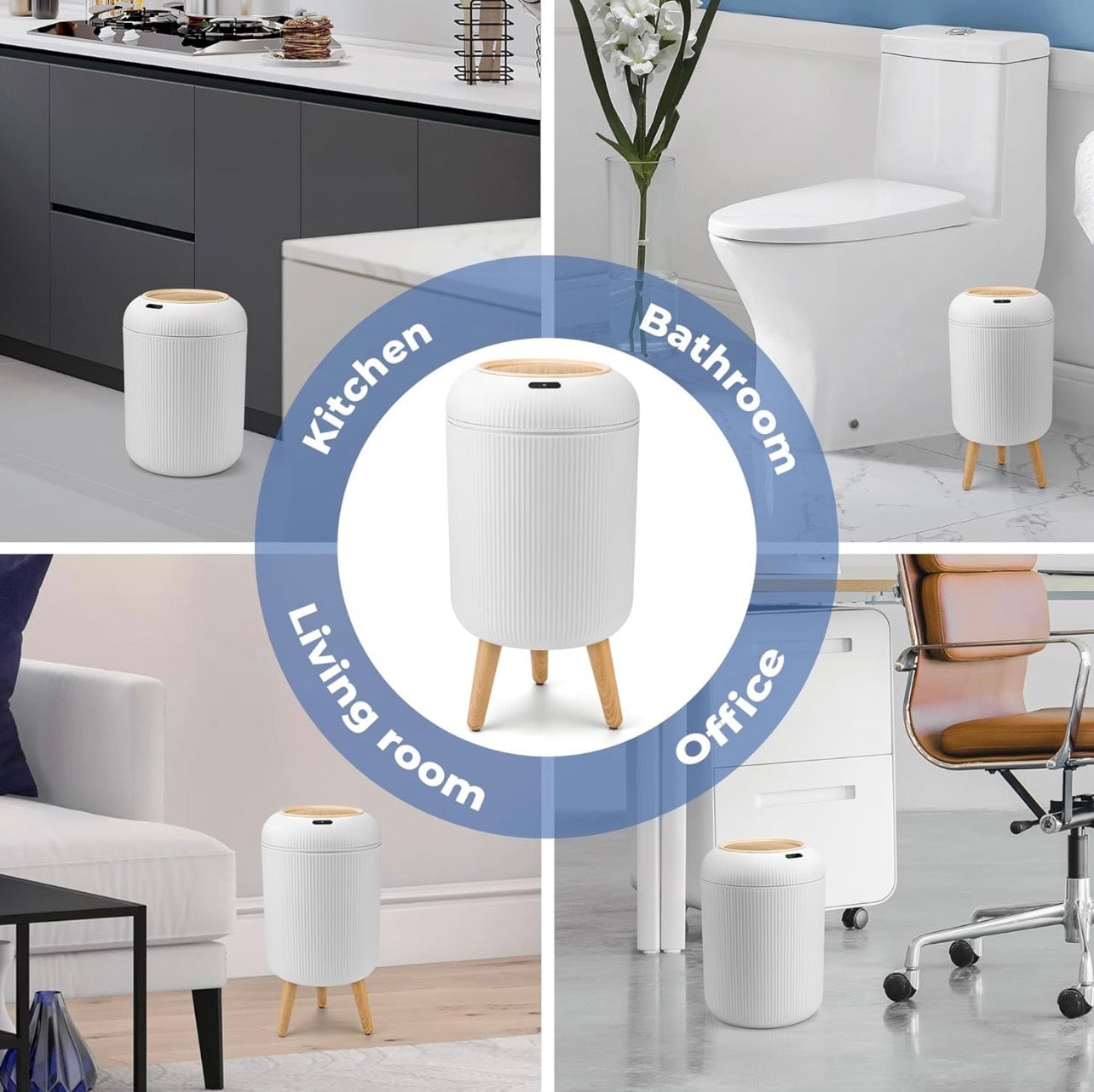 TidyLiving™ Touchless Motion Sensor Trash Can – Smart Automatic Waste Bin
