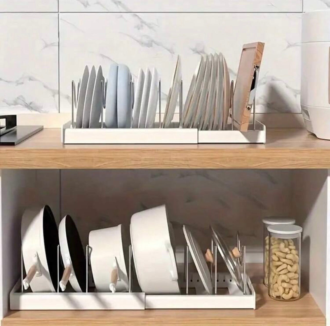 TidyLiving™ Expandable Pot & Lid Organizer Rack