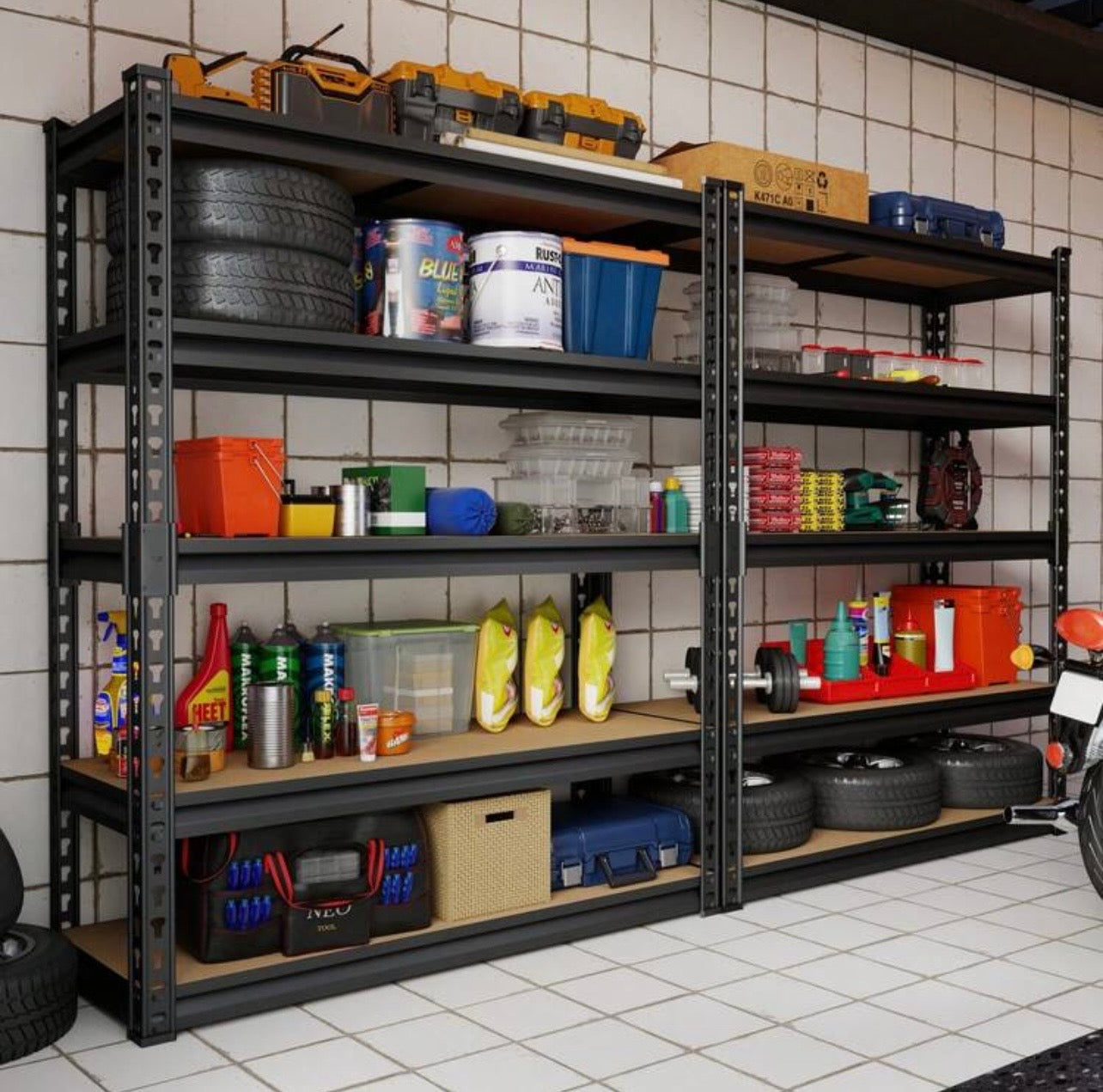 TidyLiving™ Heavy-Duty Adjustable Metal Storage Shelving Unit