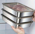 TidyLiving™ Stainless Steel Meal Prep & Food Storage Container Set (3-Piece)
