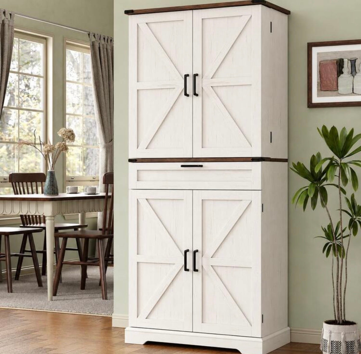 TidyLiving™ 72" Grand Pantry Storage Cabinet with 8 Door Shelves & Drawer