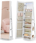 TidyLiving™ 3-in-1 Full-Length Mirror Jewelry Cabinet with 360° Swivel Storage