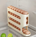 TidyLiving™ Auto Rolling Egg Organizer – Space-Saving Fridge Egg Holder (Holds 30 Eggs)