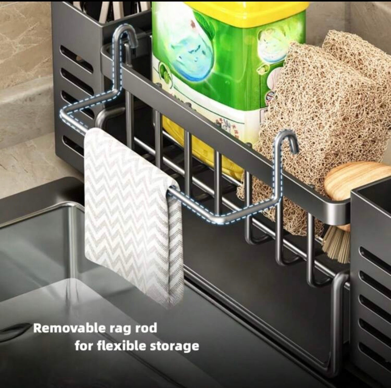 TidyLiving™ SinkSide Pro Kitchen Organizer & Drain Rack