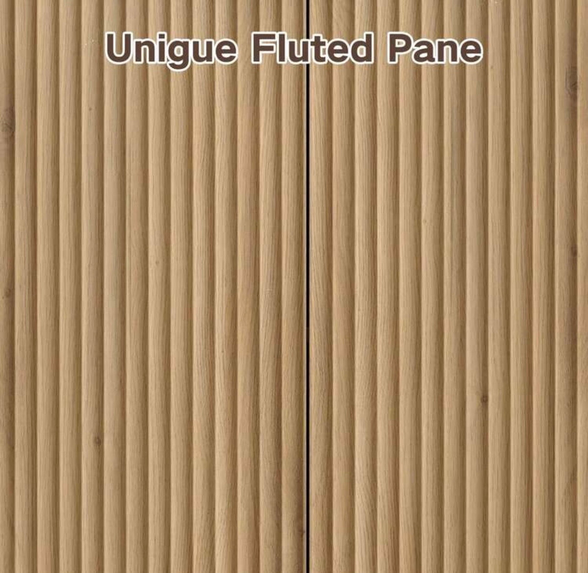 TidyLiving™ 71" Fluted Tall Storage Cabinet with Adjustable Shelves