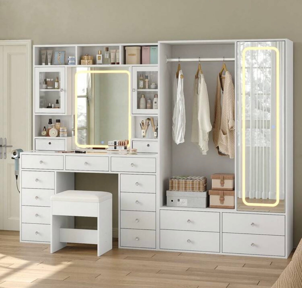 [VARIANT: Wardrobe Storage — White]