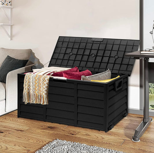 TidyLiving™ Outdoor Storage Box – Lockable, Weather-Resistant (35 / 75 Gallon)