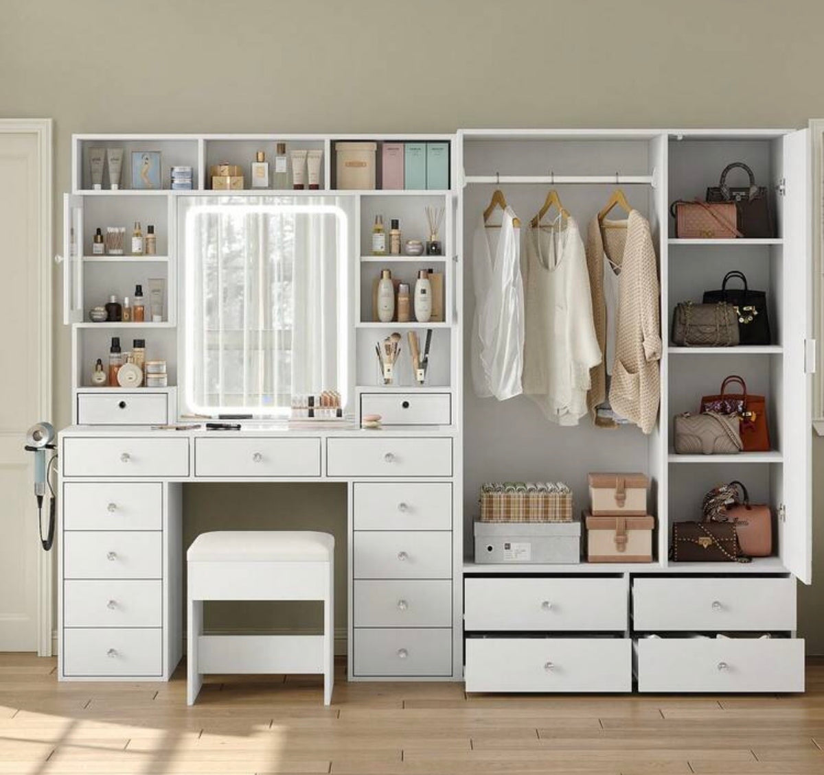 [VARIANT: Wardrobe Storage — White]
