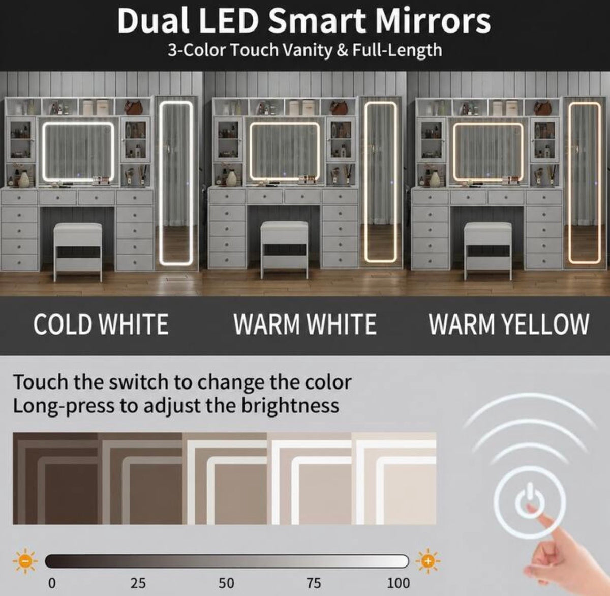 [VARIANT: Glass Cabinets — White]