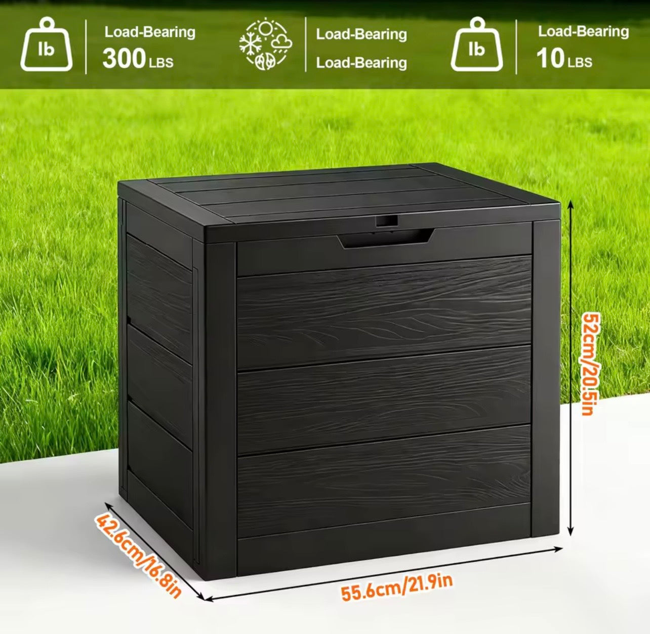 TidyLiving™ Outdoor Storage Box – Lockable, Weather-Resistant (35 / 75 Gallon)