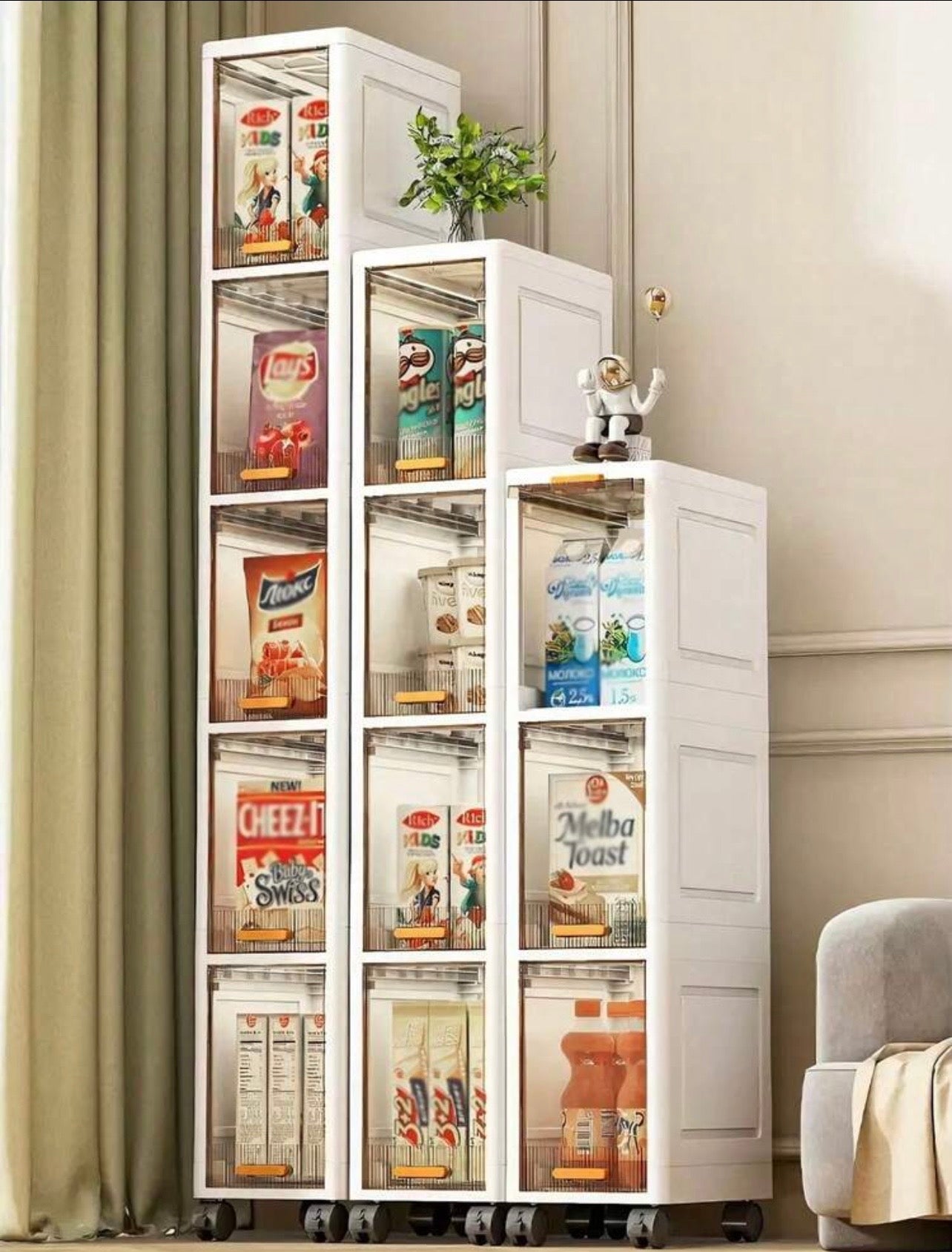 TidyLiving™ Ultra-Slim Rolling Storage Cabinet