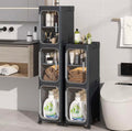 TidyLiving™ Premium Slim Storage Cabinet with Clear Doors & Wheels