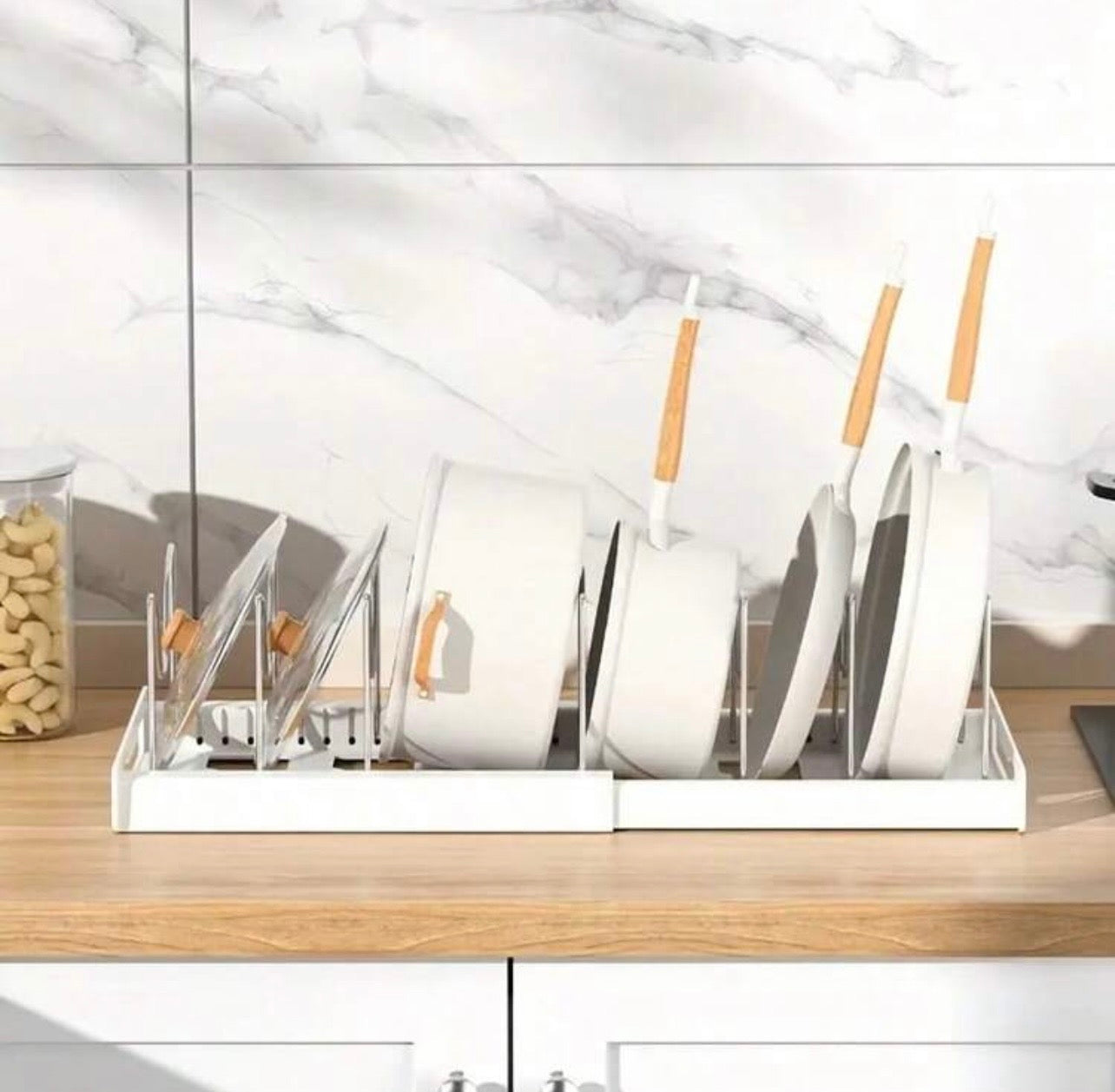 TidyLiving™ Expandable Pot & Lid Organizer Rack